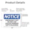 Signmission Exit Sign, Plastic, 14 in W, 10 in H, Emergency Exit Do Not Use Unless Primary OS-2PACK-NS-P-1014-L-11806 - alternate 7